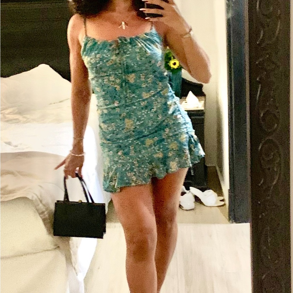 Floral Blue Dress